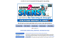 Desktop Screenshot of learn2paintsigns.com